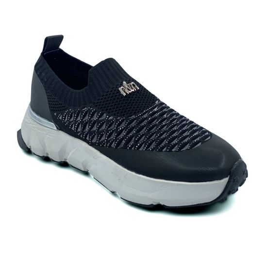 Кроссовки NILA NILA черные текстильные - фото 2, JM2304 NIL NERO