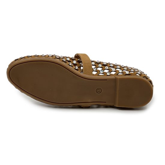 Туфли MIMMU бежевые из нубука с перфорацией - фото 4, M724M1 MIM BEIGE