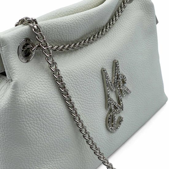 Сумка Marina Creazioni белая кожаная - фото 4, B5498 MC BIANCO