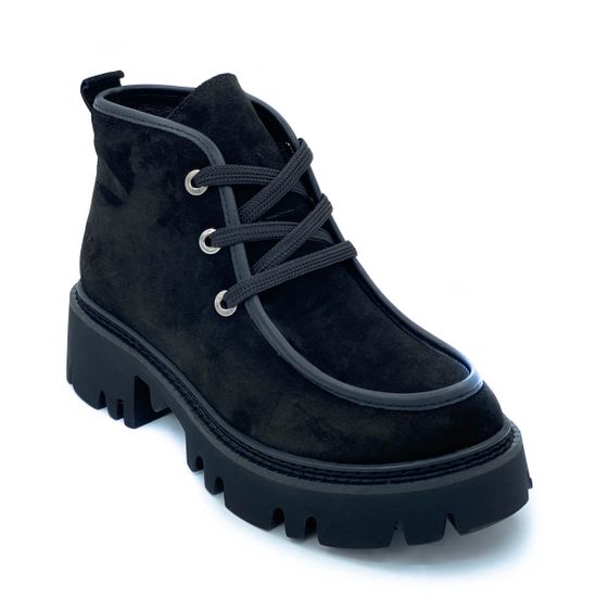 Ботинки Cover черные замшевые Байка - фото 2, 