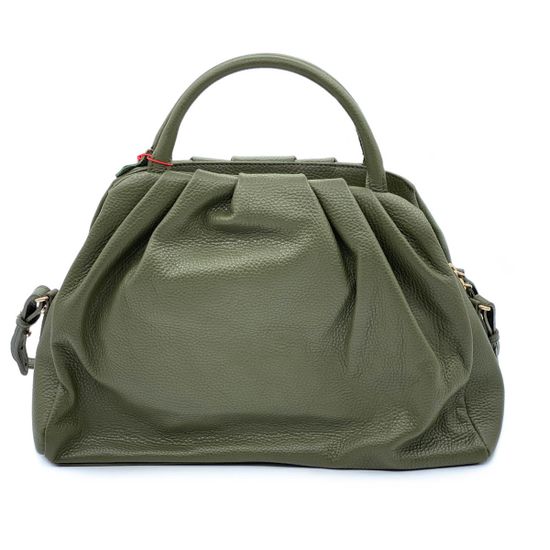 Сумка Marina Creazioni зеленая кожаная - фото 3, 