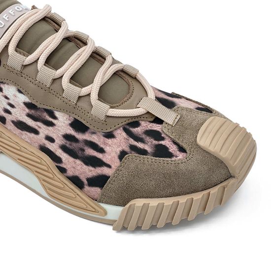 Кроссовки Tuffoni кожа/замша бежевые/леопард - фото 6, 