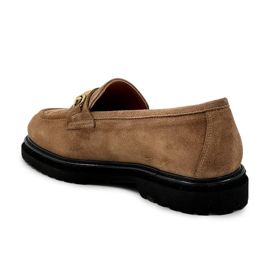 Лоферы MOT-CLE бежевые замшевые - фото 3, MOT3230 MOT CANGURO