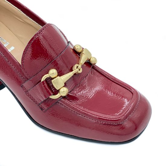Туфли Mimmu бордовые наплак - фото 6, F807K0 MIM BORDO
