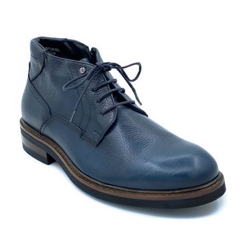 Ботинки Mario Bruni синие кожаные МЕХ - фото 2, 13950 MB BLI