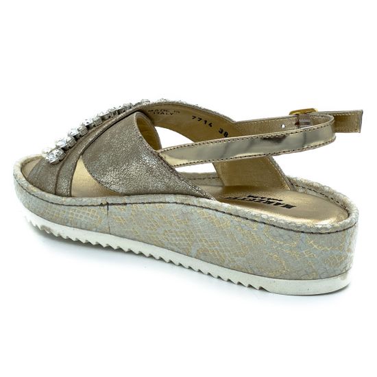 Босоножки Marzetti золотые - фото 3, 