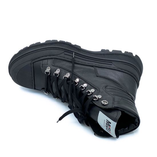 Ботинки Mimmu черные кожаные Байка - фото 5, D144M6 MIM NERO