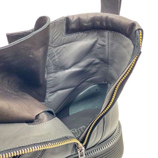 Ботинки Fru.it черные кожаные демисезонные - фото 6, 