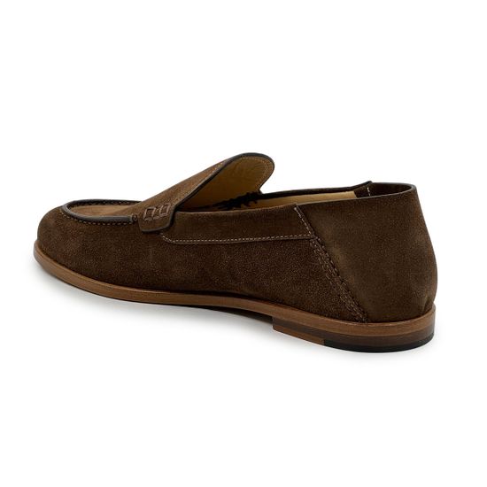 Туфли GIAMPIERONICOLA коричневые замшевые с мягким задником - фото 3, 45702A GPN MORO