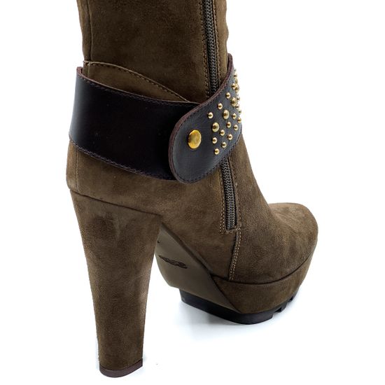 Сапоги Cesare Paciotti 4US коричневые демисезонные - фото 7, GLD1B PA