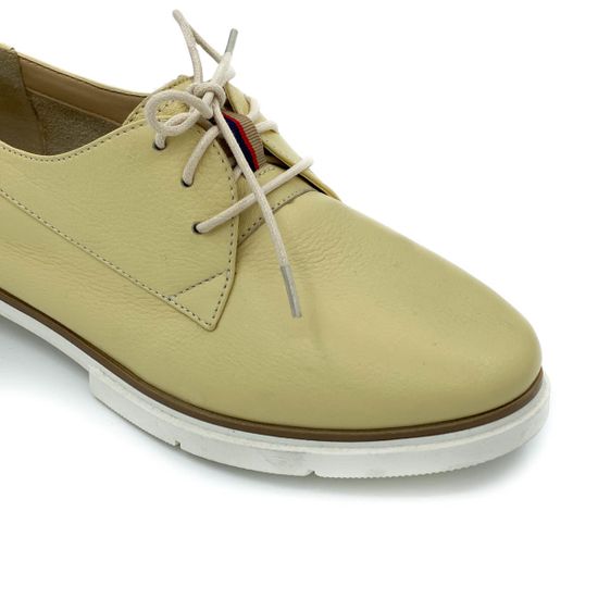 Полуботинки Cover желтые кожаные - фото 5, 