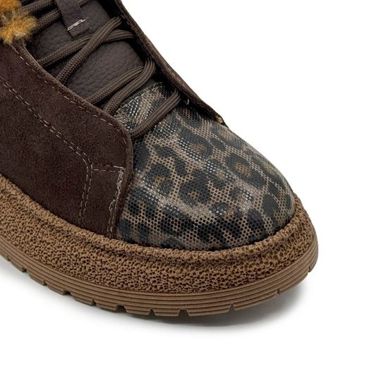 Ботинки NILA&amp;NILA коричневые кожа/замша на меху - фото 6, NO9005M NIL MORO