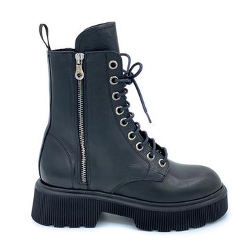 Ботинки Mimmu черные кожаные демисезонные - фото 1, M376M2 MIM NERO