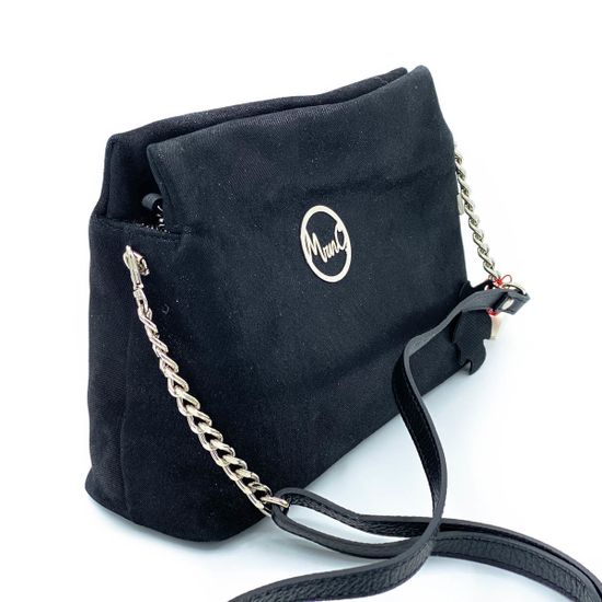 Сумочка Marina Creazioni черная замшевая с лазерной обработкой - фото 2, 