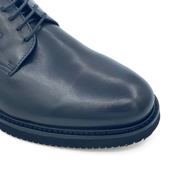 Туфли Giampieronicola черные кожаные демисезонные - фото 6, 42701A GPN