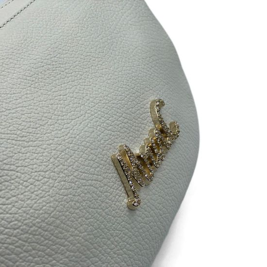 Сумка кросс-боди полумесяц Marina Creazioni белая кожаная - фото 4, B6566 MC BIANCO