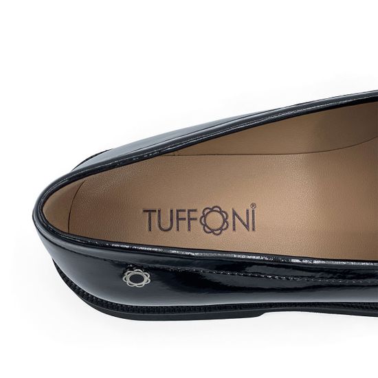 Лоферы Tuffoni черные из лакированной кожи - фото 7, 