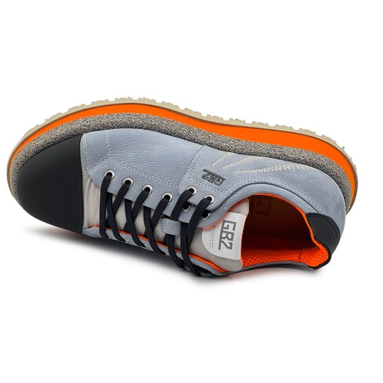 Кроссовки BUTTERI серые/черные/белые кожа/нубук - фото 5, 95320-A BUT