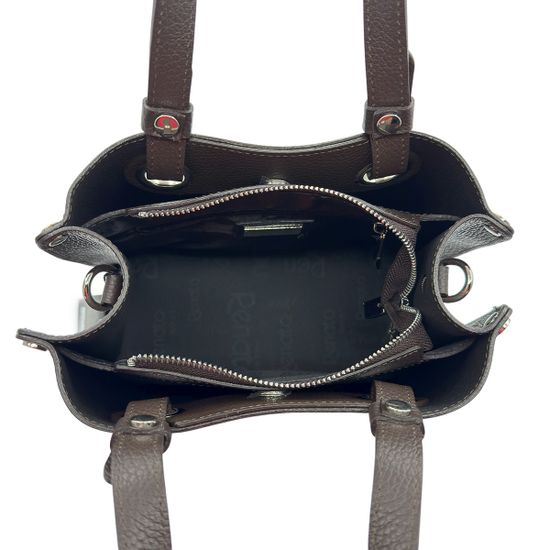 Сумка Renato Angi коричневая кожаная - фото 6, 3257901 RA MORO