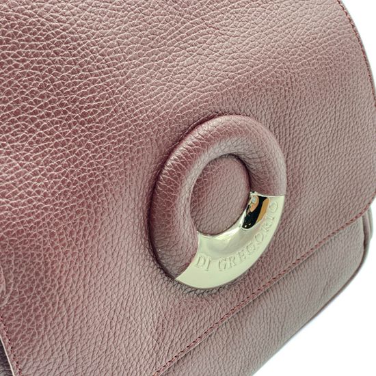 Рюкзак Di Gregorio бордовый кожаный - фото 4, 