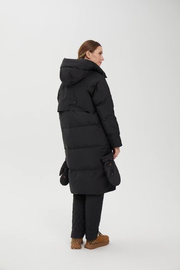 Пуховик Tuffoni черный длинный - фото 6,