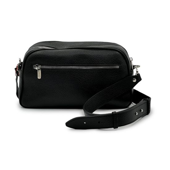 Сумка Marina Creazioni черная кожаная - фото 3, 