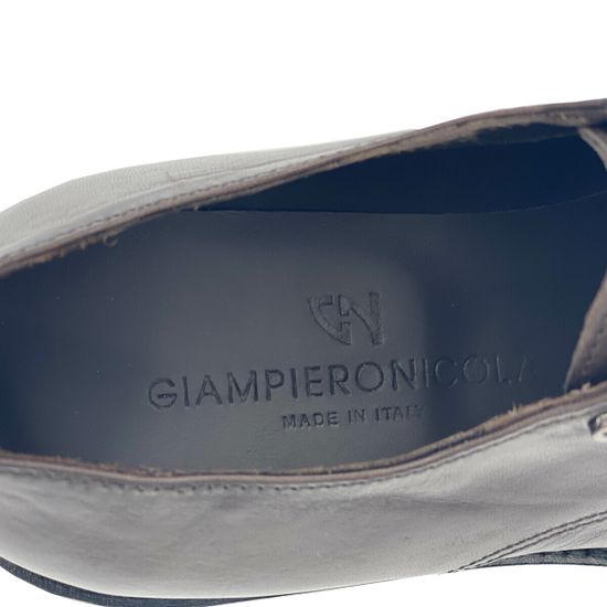 Туфли Giampieronicola темно-коричневые кожаные демисезонные - фото 7, 42701A GPN MORO