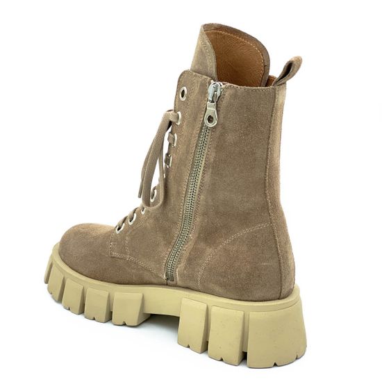 Ботинки Mimmu бежевые замшевые демисезонные - фото 3, M405M1 MIM BEIGE