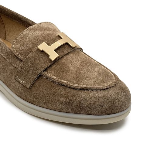 Лоферы CV Cover бежевые замшевые - фото 6, 15009-1 COV BEIGE