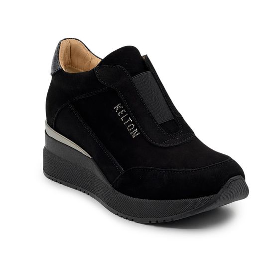 Полуботинки KELTON черные замша/лак демисезонные - фото 2, AJ4111 KEL DEMI