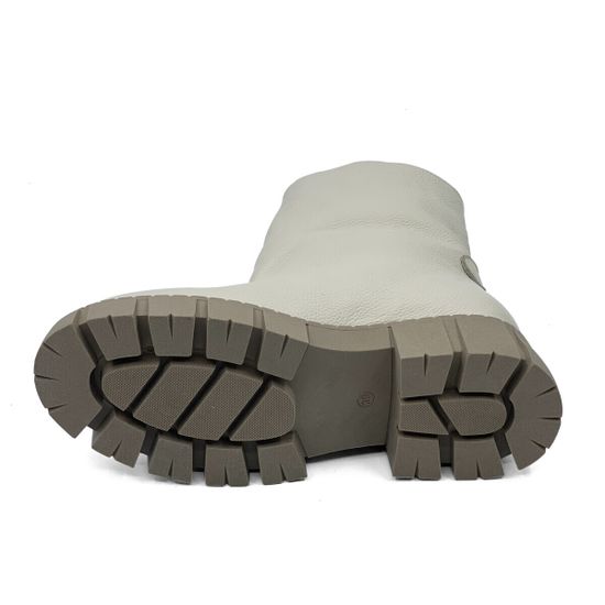 Ботинки CVCover бежевые кожаные на меху - фото 4, 80490-2 COV