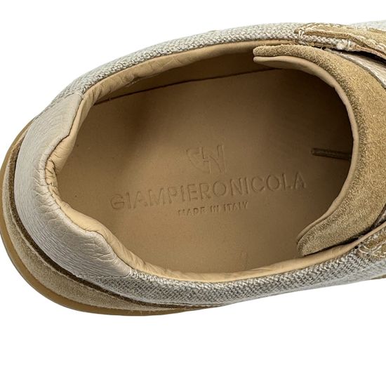 Кеды GIAMPIERONICOLA бежевые нубук/текстиль демисезонные - фото 8, W44559B GPN BEIGE