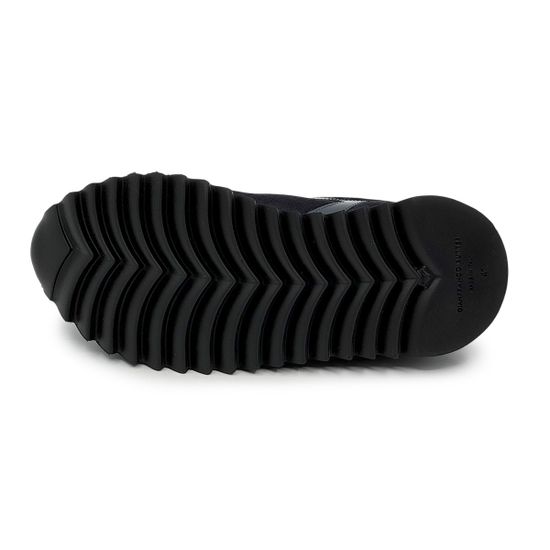 Кроссовки GianFranco Butteri черные/синие кожа/замша на байке - фото 4, 48512-C BUT