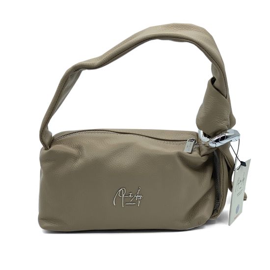 Сумка Renato Angi бежевая кожаная - фото 1, 