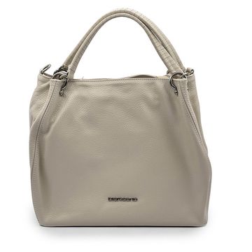 Сумка Di Gregorio бежевая кожаная - фото 1, 8993 DG LATTE