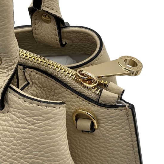 Сумка Di Gregorio бежевая кожаная - фото 5, 6002 DG BEIGE