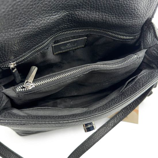 Сумка Marina Creazioni черная кожаная стеганая - фото 5, 