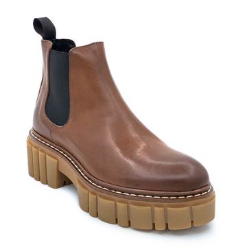 Ботинки Mimmu коричневые кожаные демисезонные - фото 2, E502E1 MIM RIND