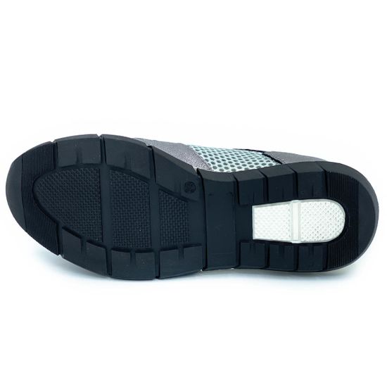 Кроссовки Donna Soft  изумрудно-серебряные кожаные - фото 4, DS0775 DS SILVER