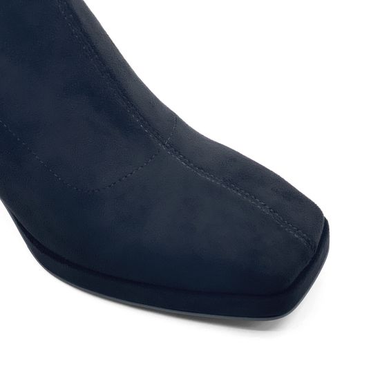 Ботильоны стрейч Tuffoni черные замшевые на байке - фото 6, 3523049 TUF