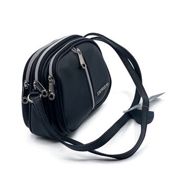 Сумочка Di Gregorio кросс-боди черная кожаная маленькая - фото 2, 8829 DG NERO