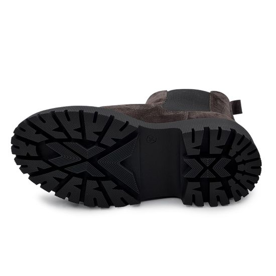 Ботинки Челси CV COVER замшевые на шерсти коричневые - фото 4, 533203-75 COV MORO