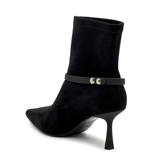 Ботильоны TUFFONI черные текстиль/кожа стрейч демисезонные - фото 3, 1425014TVL TUF NERO