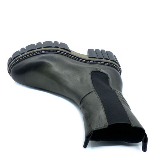 Ботинки челси Mimmu зеленые кожаные демисезонные - фото 5, E502E3 MIM VERDE