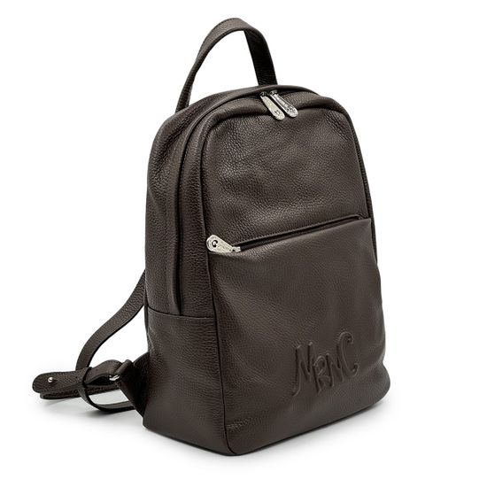 Рюкзак Marina Creazioni унисекс коричневый кожаный - фото 2, B7094 MC MORO