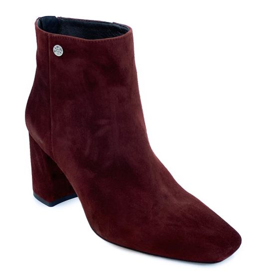 Ботильоны Tiffi темно-бордовые замшевые демисезонные - фото 2, Q539/70F TI MORO