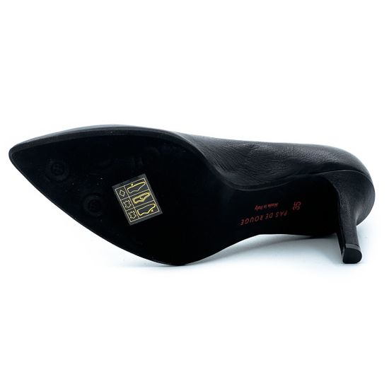 Туфли Pas de Rouge кожа черные - фото 4, 