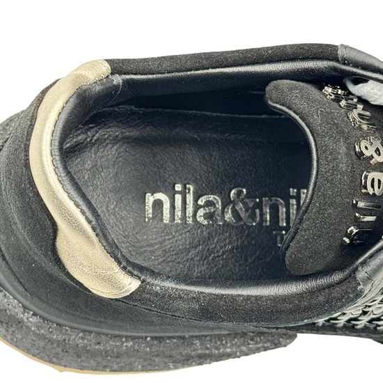 Кроссовки NILA&amp;NILA черные замшевые/кожаные - фото 8, NO9214 NIL NERO