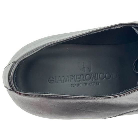 Туфли GIAMPIERONICOLA черные кожаные - фото 7, 45208 GPN