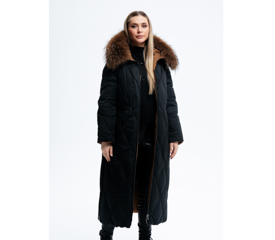 Пуховик Tuffoni черный/коричневый, 7725062D TUF NERO